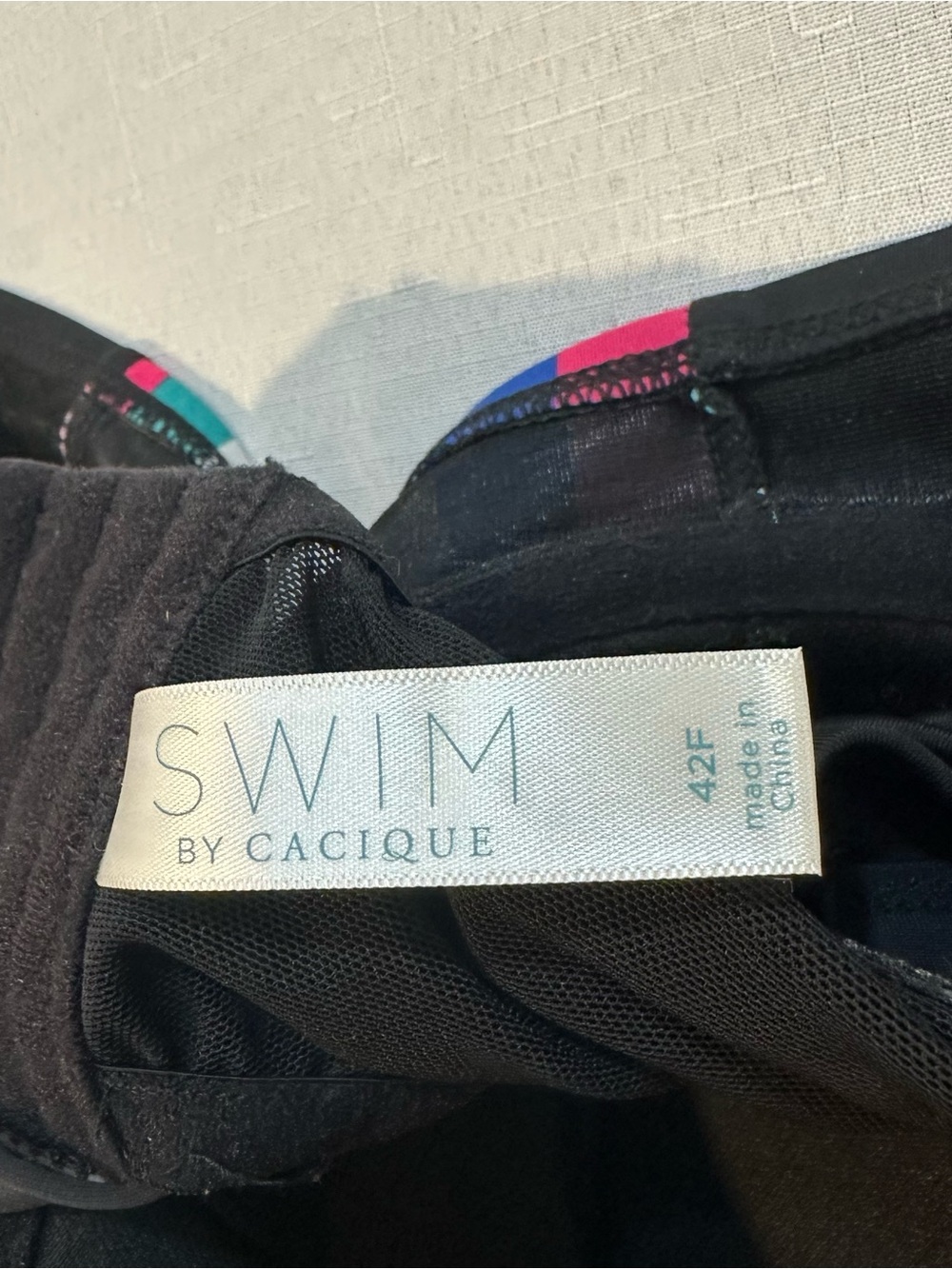 Swim By Cacique 42F Longline Underwire Bikini Top Stripe - Picture 10 of 13